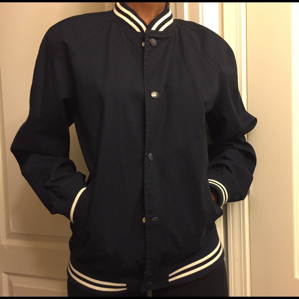 Navy Blue and White Jacket